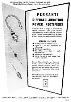 Rectifiers: Ferranti Diffused Junction Power Rectifiers