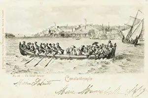 Ferryboat: A ferry boat crossing the Bosphorus