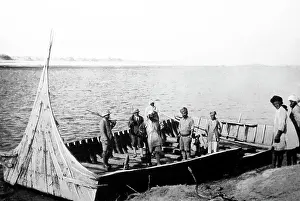 Jhelum: Ferry boat, River Jhelum, India