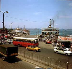 Dockside: Ferry on the dockside