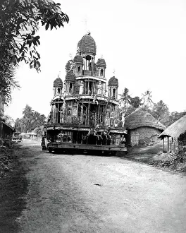Juggernaut: Festival Car on a road in India