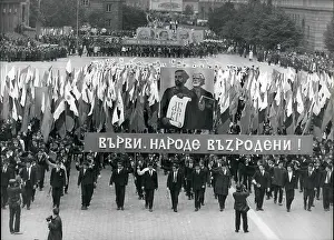 Slav: Festive procession in Sofia, Bulgaria
