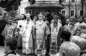 Lavra: Festive service in Trinity Lavra of St. Sergius, 1989