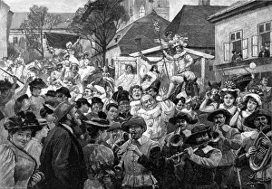 Gause: festivity, carnival, procession, parade in St