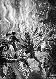 Graef: festivity, Easter, Tyrolean Easter Fire, after