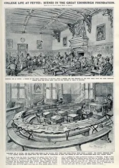 Grineau: Fettes College, the dining hall by Bryan de Grineau