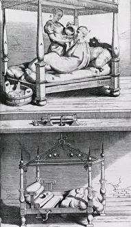 Fevers: Fever Bag of the 17th century. At top a ?