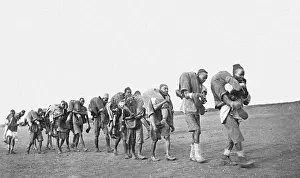 Ambulance: Field ambulance drill, Tembo Camp, Kenya, WW1