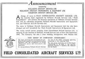 Rollason: Field Consolidated Aircraft Services