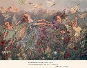 Hayfield: Over the field the fairies went