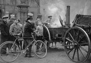Ruhleben: Field kitchen in Berlin during the Great Depression, 1932