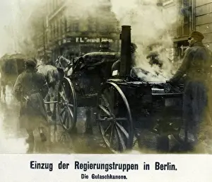 Reinhard: Field kitchen of government troops in Berlin, 1919