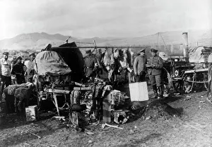Vardar: Field kitchen in the Vardar valley, 1916
