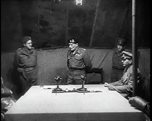 Luneberg: Field Marshal Bernard Montgomery Receiving