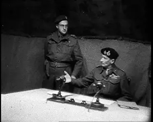 Luneberg: Field Marshal Bernard Montgomery Sitting With
