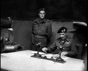 Luneberg: Field Marshal Bernard Montgomery Sitting With