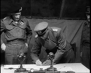 Luneberg: Field Marshal Bernard Montgomery Watching A