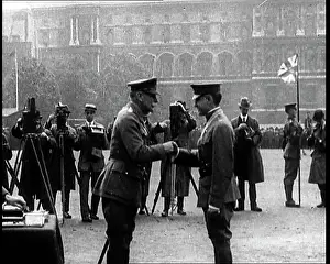 Haig: Field Marshal Douglas Haig Presenting Medals