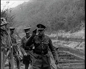 Haig: Field Marshal Douglas Haig Walking Along A