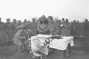 Nails: Field Marshall Roth presents flags to an Austrian territoria