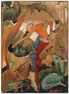 Auerbachs: The Fight in Auerbach's Cellar - Harry Clarke