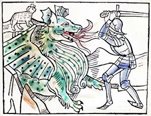 Columna: Fight against a dragon, 1489