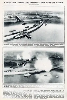 Zeebrugge: A Fight Now Filmed, the Zeebrugge raid - Wembley's version