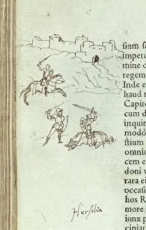 Livy: Fight between Romulus and Mettius Curtius