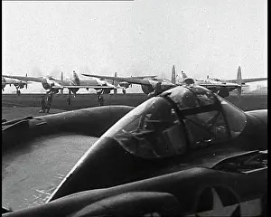 Taxiing: A Fighter Aircraft Taxiing down a Runway, In
