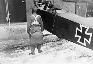 Belts: Fighter pilot with parachute, 1918
