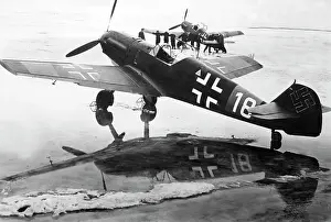 Taxiway: Fighter plane Messerschmitt Me 109, 1940