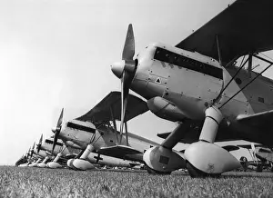 Parking: Fighter plane of the squadron Horst Wessel in Dortmund