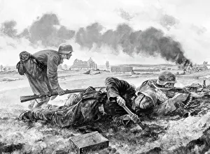 Representations: Fighting by Rudolf G. Werner, 1942