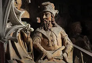 Fermin: Figure, choir screen, Amiens Cathedral, Picardy, France