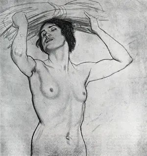 Greiffenhagen: Figure Drawing of a Woman