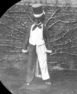 Gollywog: Figure dressed as gollywog