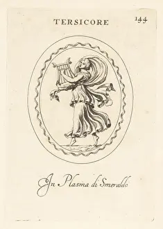 Kithara: Figure of Erato or Terpsichore, Greek muses
