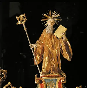 Zwettl: Figure of the Holy Benedict by Matthias Markh