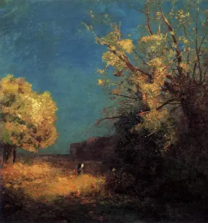 Odilon: Figure in Landscape, by Odilon Redon