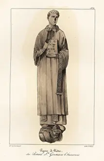 Treuttel And Wurtz: Figure of a priest in ecclesiastical robes with