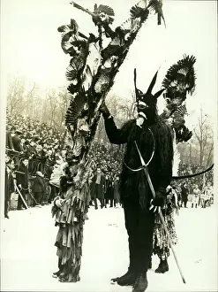 Prongs: Figure in strange costume in the snow