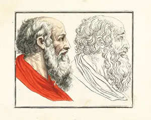 Robert Sayer: Figures from an 18th century colouring book