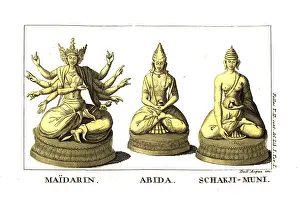 Divinities: Figures of divinities in the Kalmyk religion: