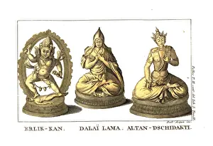 Divinities: Figures of divinities in the Kalmyk religion: