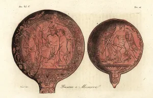 Gryphon: Figures of the Etruscan goddess Menrva
