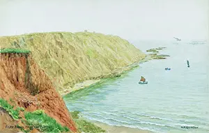 Filey: Filey Brigg, North Yorkshire, viewed from the cliffs