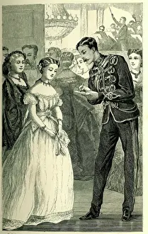 Filling: Filling her dance card, or first dance