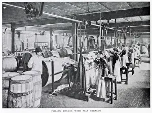 Manufactures: Filling frames with wax