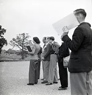 A Flying History - Peter Keating Aviation Collection: Film crew at work on The First of the Few