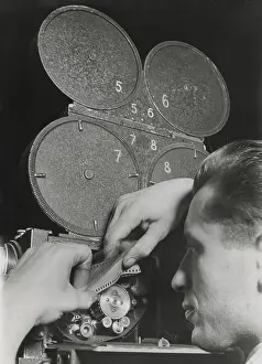 Dunning: Film engineer using the Dunning Method. Two films